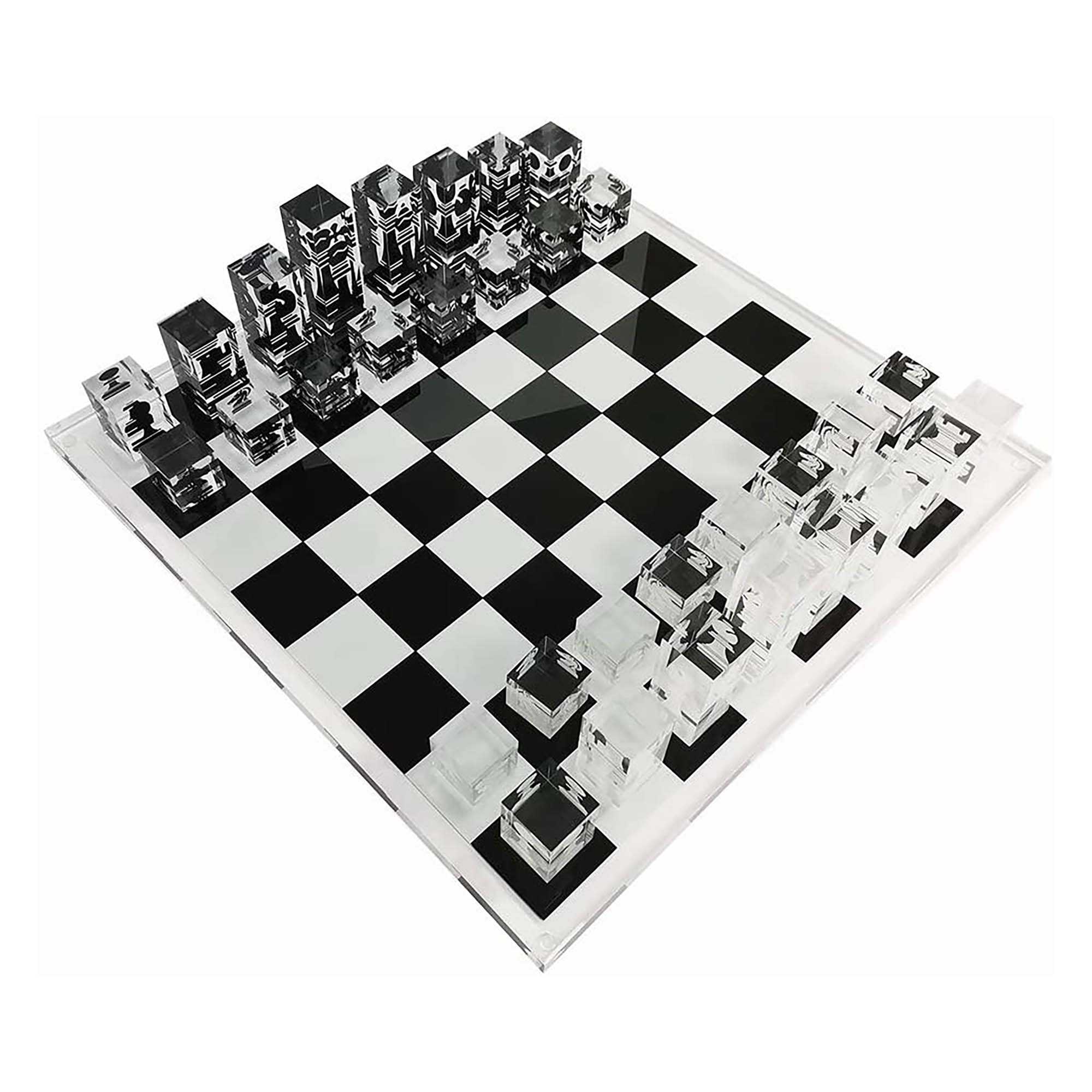 Infinity Lucite 17-Inch Lucite Chess Set-0