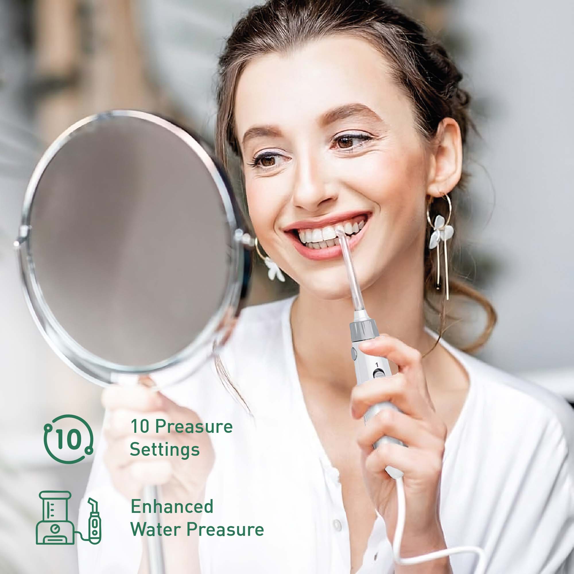 Pursonic Smile Pro Bundle: Professional Oral Irrigator + USB Rechargeable Rotary Toothbrush-1