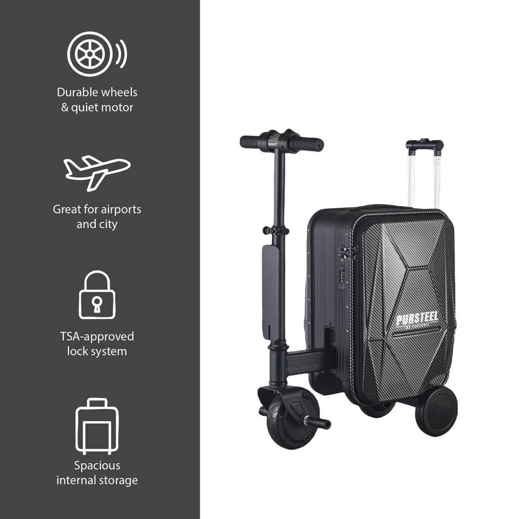 Smart Travel Bundle – Electric Scooter Luggage with Air Tag Tracking for Smooth, Safe Journeys-1
