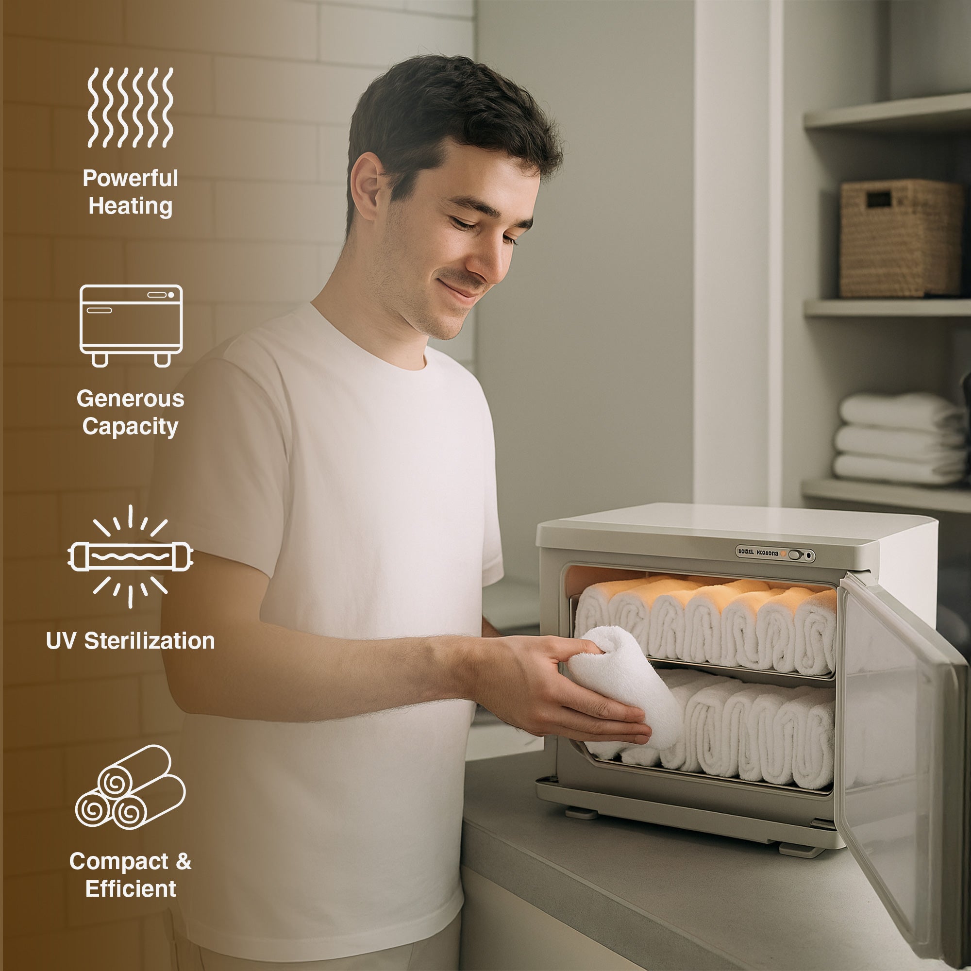 Deluxe Towel Warmer with UV Sterilizer-3