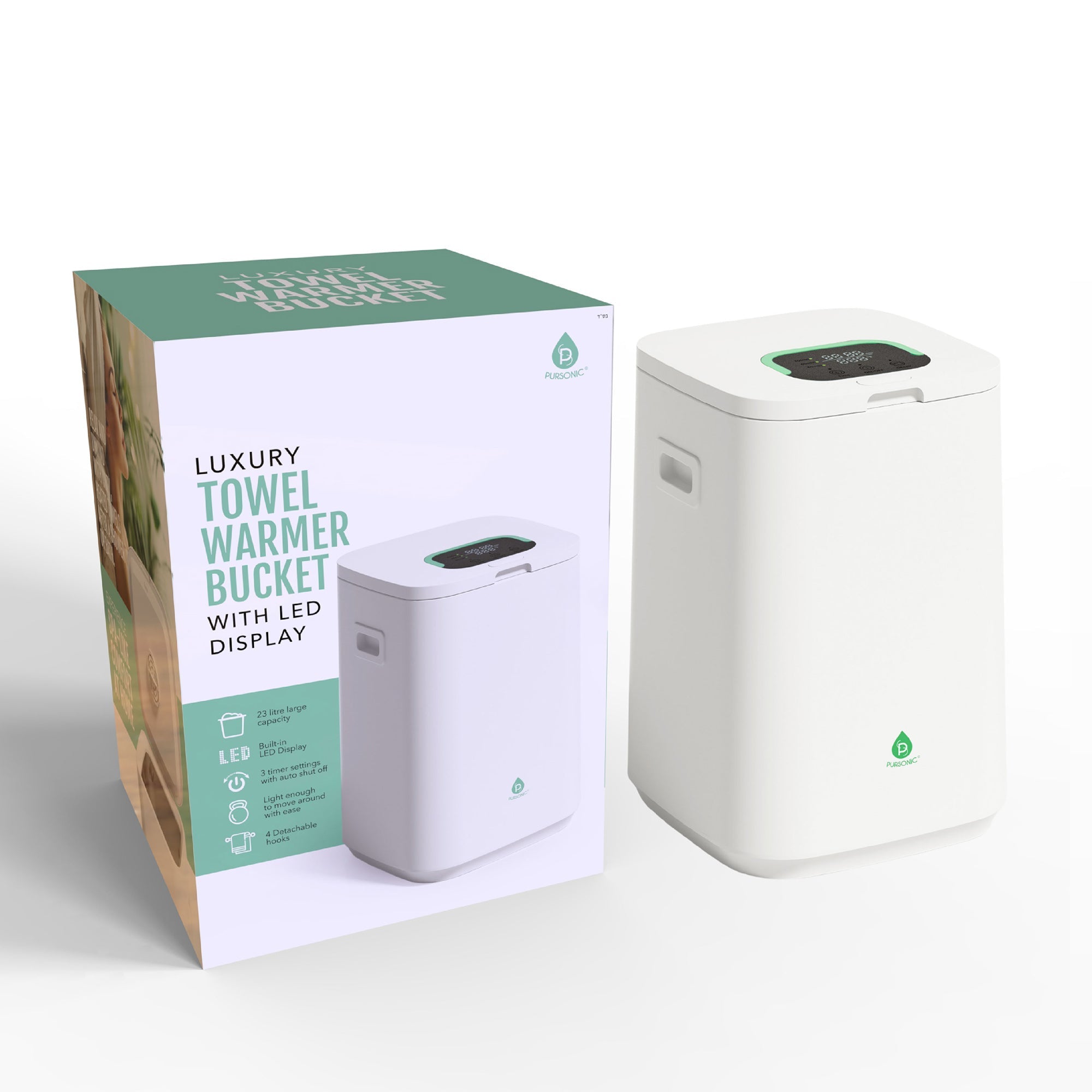 Luxury Towel Warmer Bucket with LED Display-0