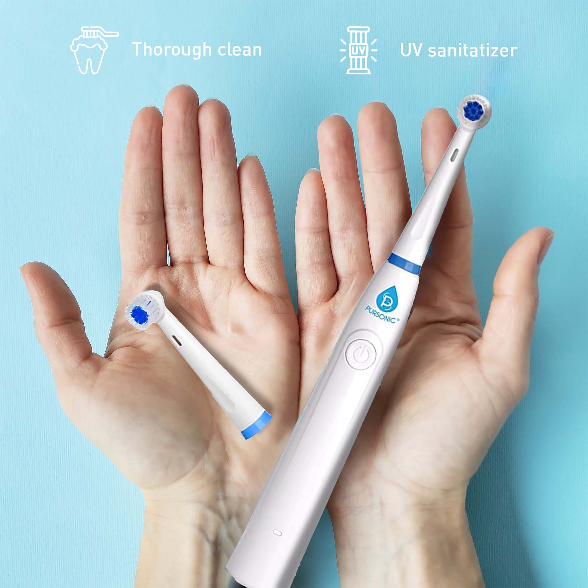 Pursonic Advanced Smile Care Bundle – LED Whitening Kit, Whitening Strips, & Electric Toothbrush-2