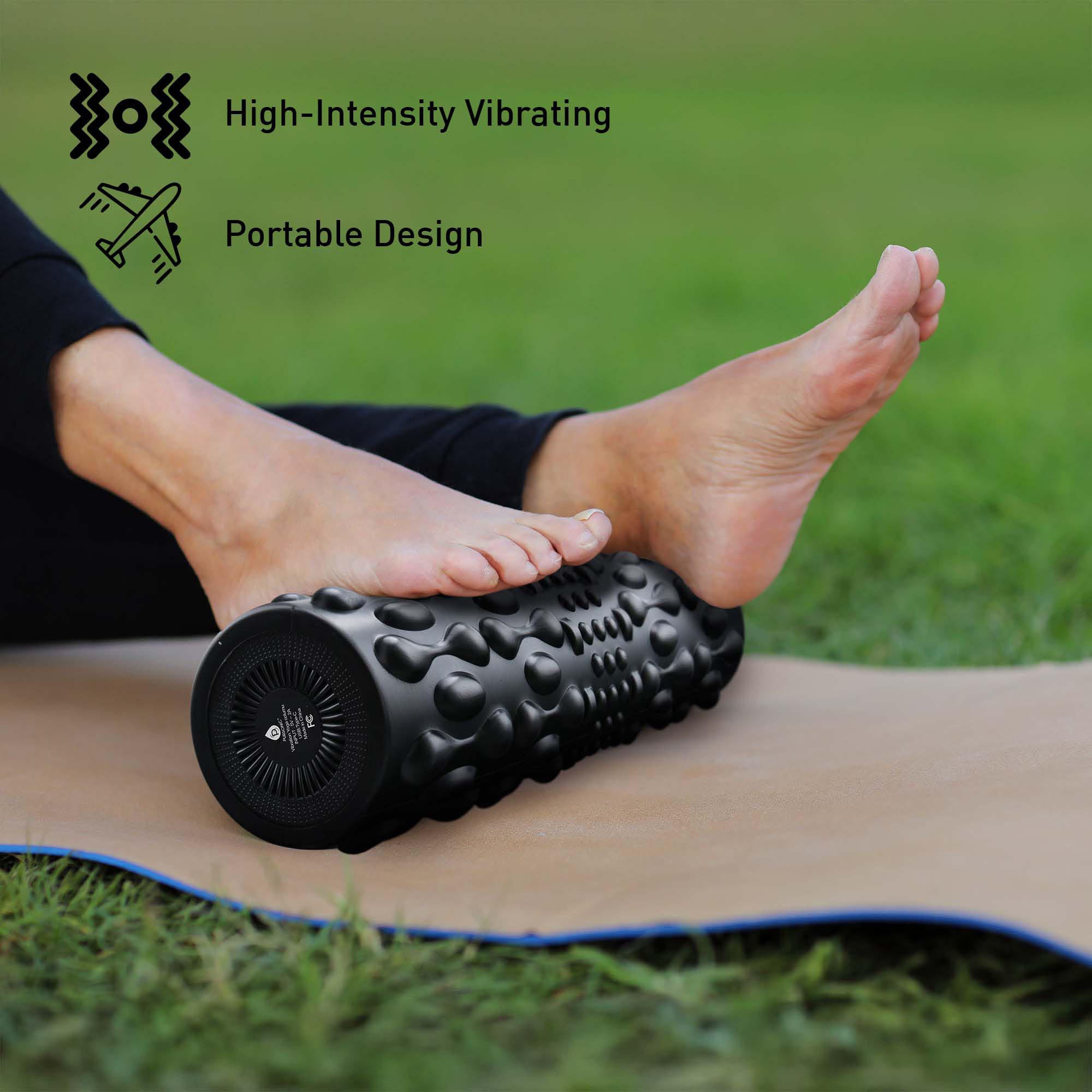 Pursonic Total Body Recovery Bundle –  Vibrating Foam Roller + Shiatsu Heating Neck & Back Massager-1